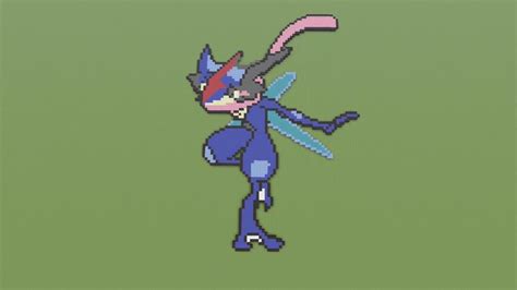 greninja ash pixel art|Satoshi Greninja (Ash Greninja) .